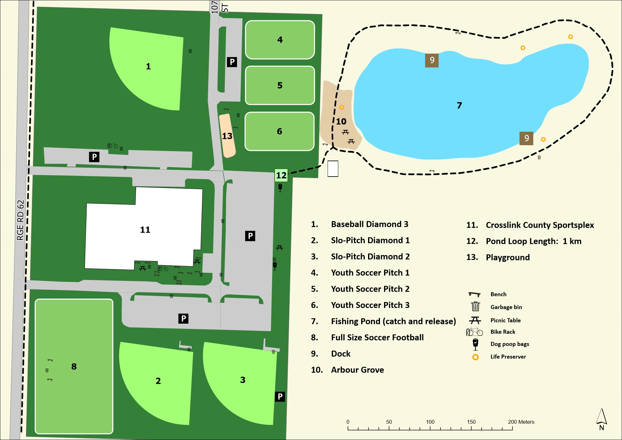 County Sportsplex Field Map